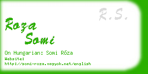 roza somi business card