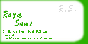 roza somi business card